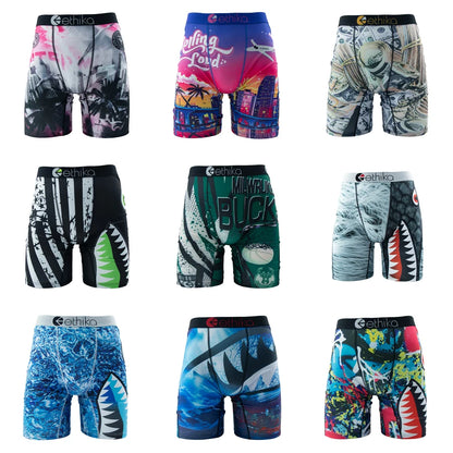Men's Boxer Shorts Breathable Printed Trunks S-3XL