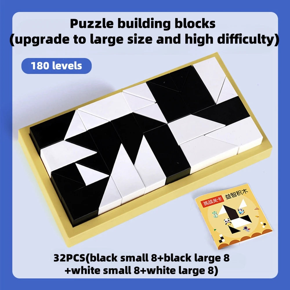 Tangram Puzzle for Kids Educational Spatial Thinking Board Game