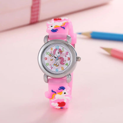 Kids Analog Watch with Colorful Cartoon Design and Quartz Movement