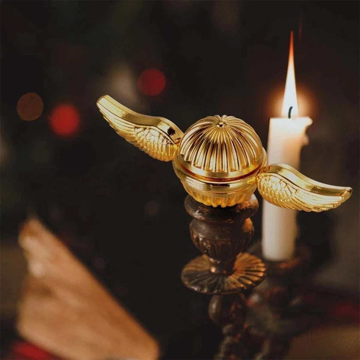 Metal Fidget Spinner Hand Spinner Antistress Toy with Angel Wing Design