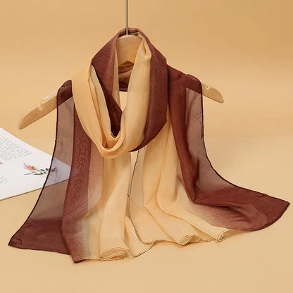 Chiffon Scarf for Women, 50×160cm Lightweight Summer Shawl