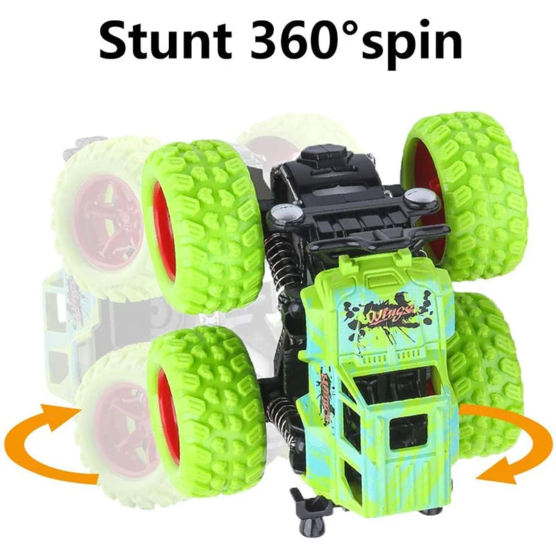 Pull Back Toy Car for Kids – 360° Stunt Off-Road Vehicle