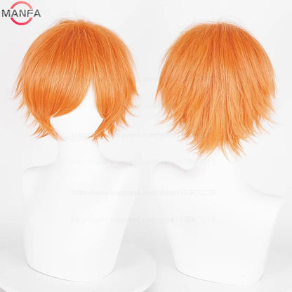 Short Cosplay Wig – 30cm Straight Heat Resistant Synthetic Hair