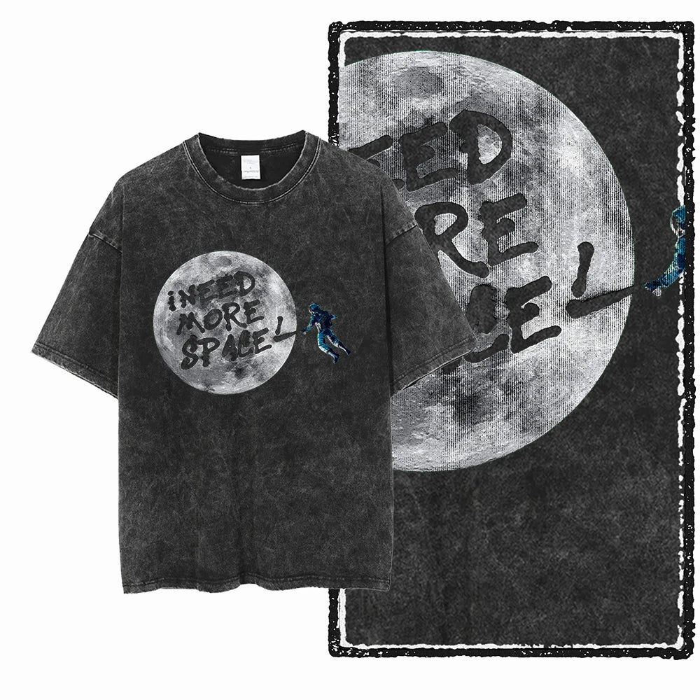 Space T Shirt for Men  Astronaut Graphic Cotton Tee