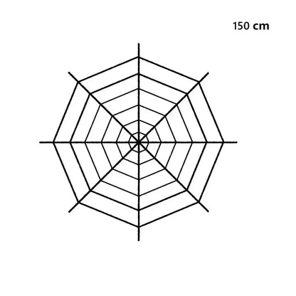 Halloween Spider Decoration, Giant Plush Spider Web Prop