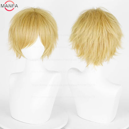 Short Cosplay Wig – 30cm Straight Heat Resistant Synthetic Hair