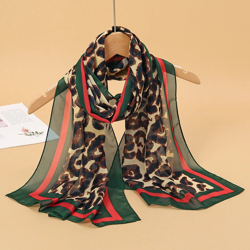 Chiffon Scarf for Women, 50×160cm Lightweight Summer Shawl