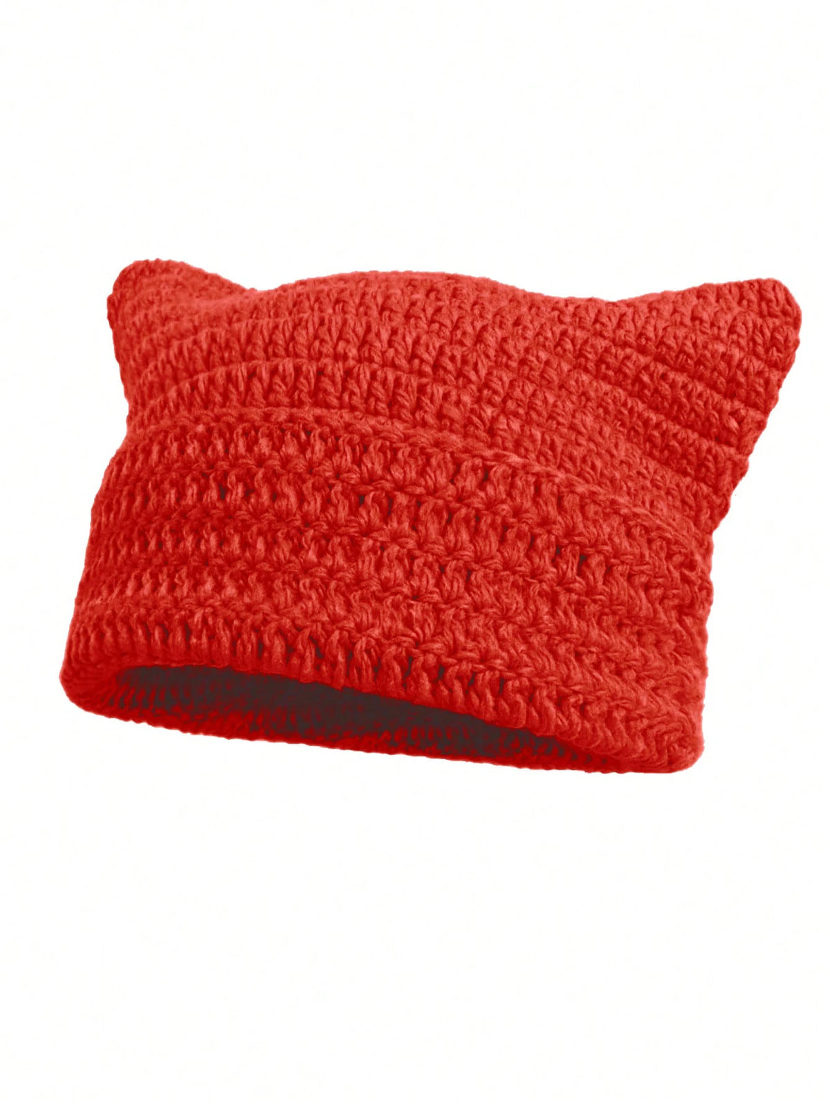 Women's Cat Ear Beanie Warm Knit Winter Hat 56-60cm