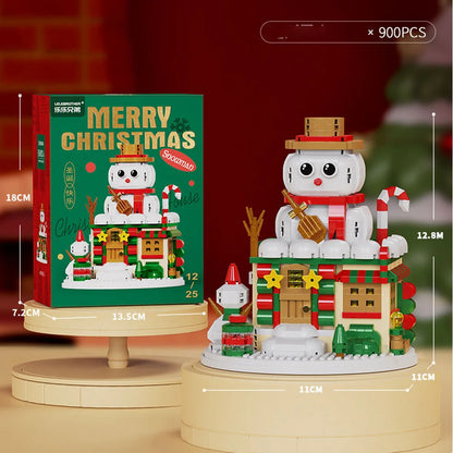 Christmas Building Blocks Set, Micro DIY Holiday Decoration Toy