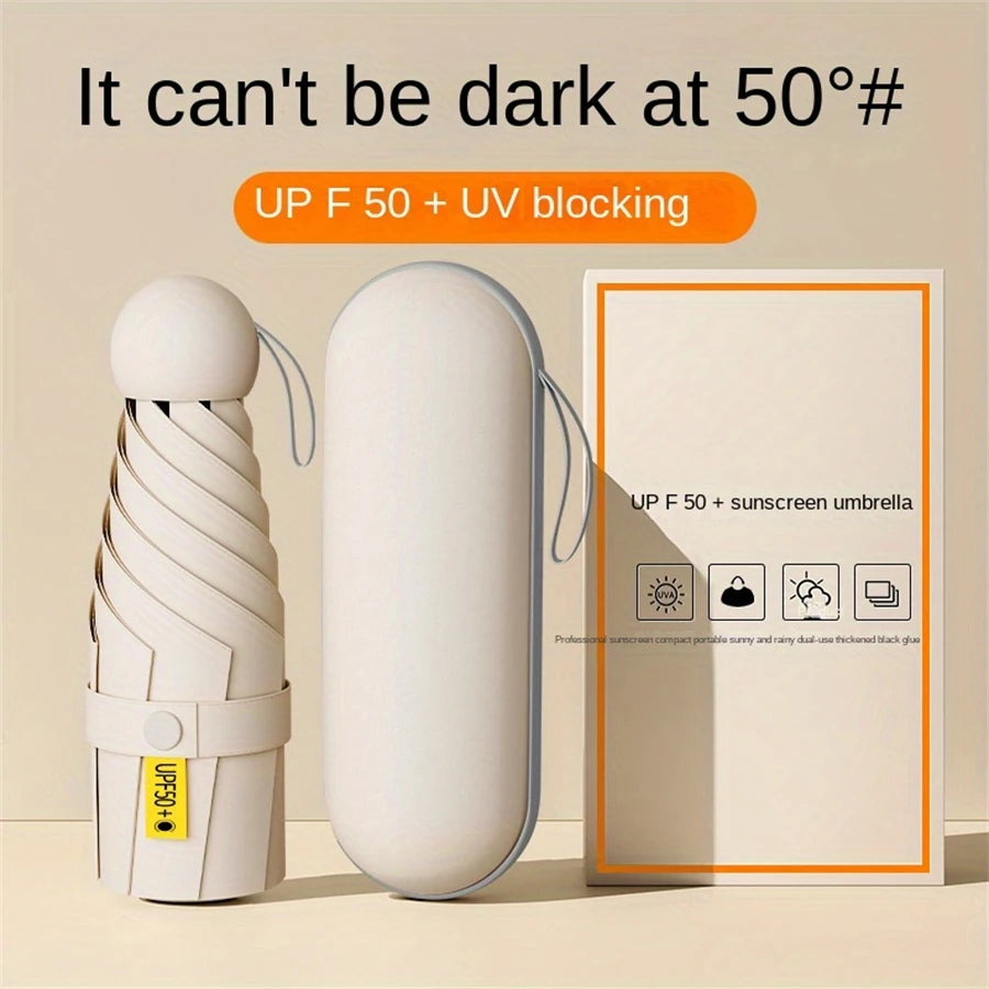 Mini UV Umbrella – Compact Folding Sun & Rain Protection