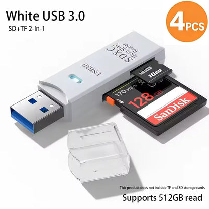 USB 3.0 Card Reader for SD and Micro SD TF Memory Cards