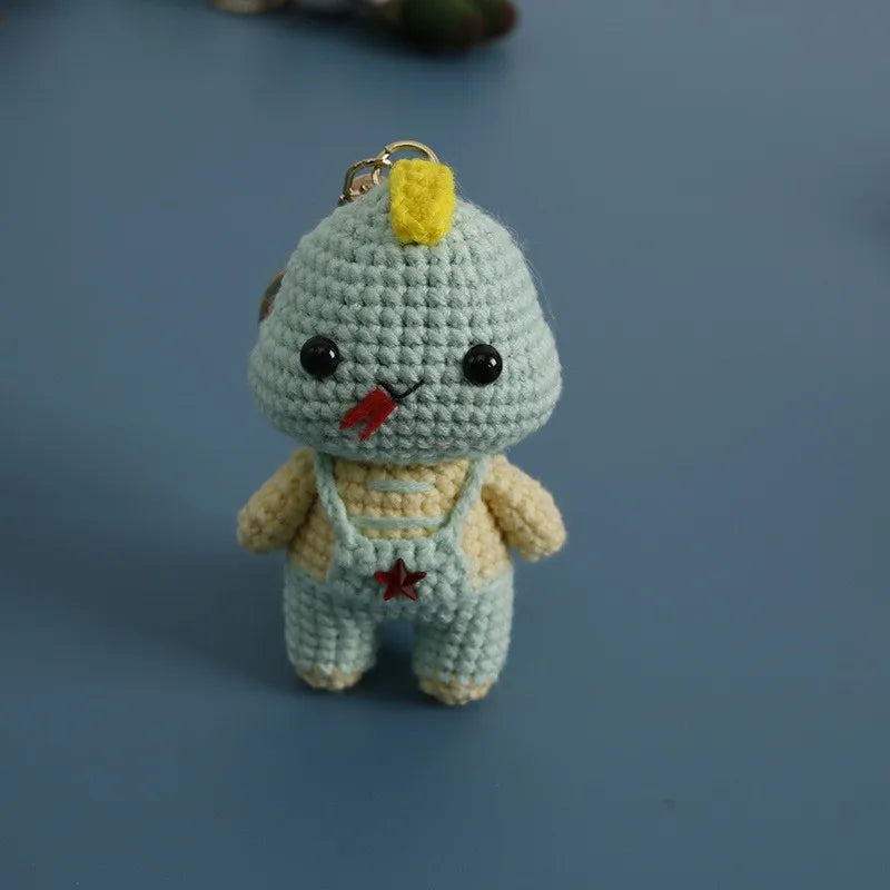 Rabbit Keychain Cute Crochet Animal Keyring for Bags and Gifts