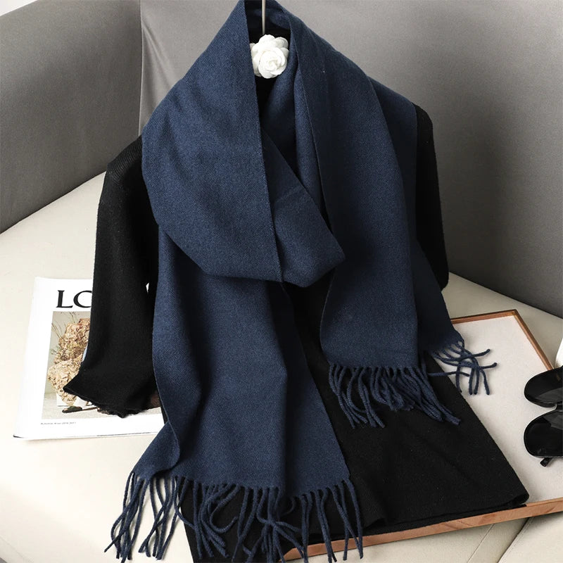 Women's Winter Scarf – Long Warm Solid Shawl Wrap