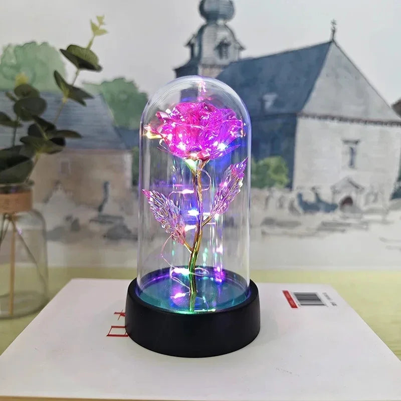 Artificial Rose LED Light Flower for Valentine’s Day Wedding Decor
