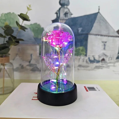 Artificial Rose LED Light Flower for Valentine’s Day Wedding Decor