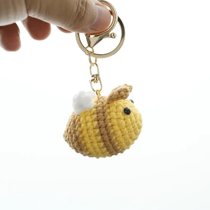 Sheep Keychain Cute Crochet Animal Keyring for Bags and Keys