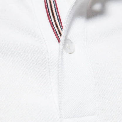 Men's Polo Shirts Cotton Short Sleeve Casual Polo Shirt