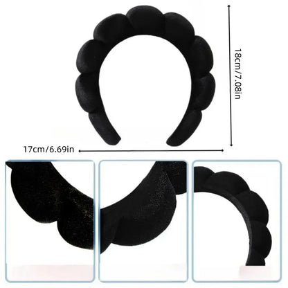 Face Wash Headband Set with Wristbands for Skincare & Makeup