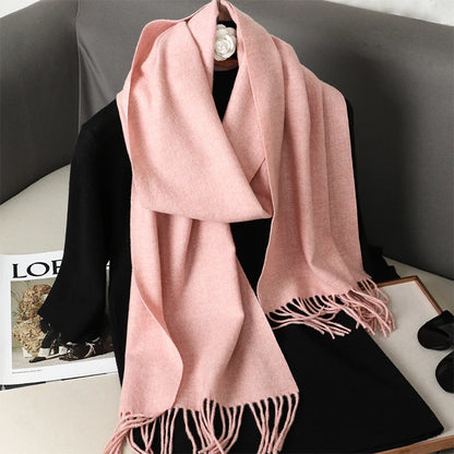 Women's Winter Scarf – Long Warm Solid Shawl Wrap