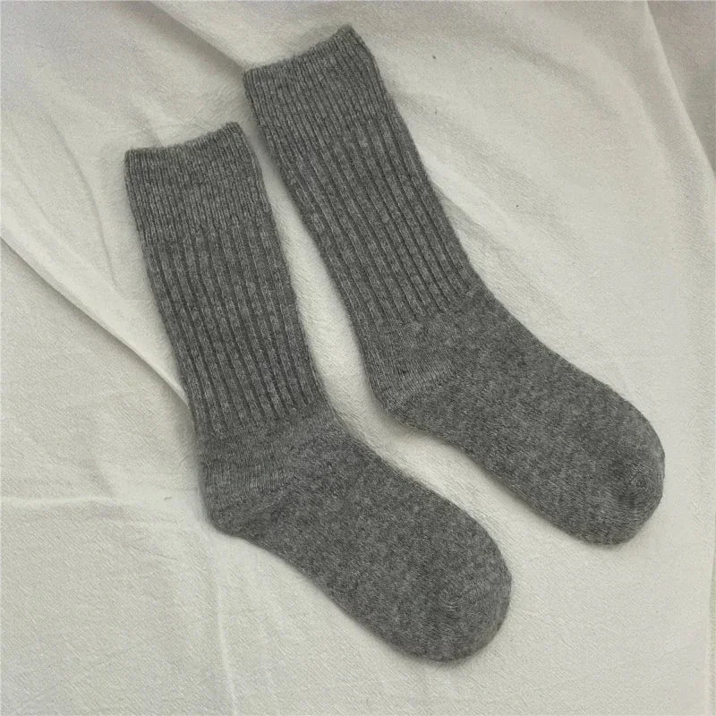 Women's Thermal Socks, Thick Wool Blend Warm Crew Socks