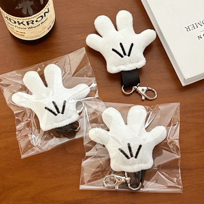 Plush Keychain Cute Glove Pendant for Bags and Accessories