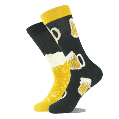Men's Funny Socks, Novelty Cotton Crew Socks, Crazy Designs