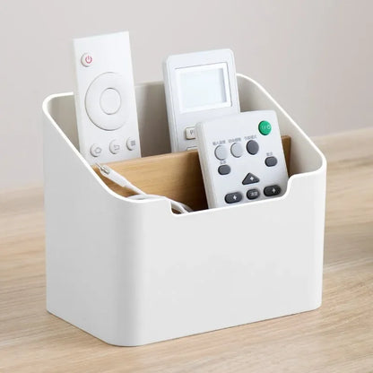 Remote Control Organizer with Tissue Holder & Desktop Storage
