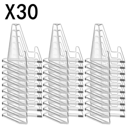 Trading Card Display Stand, Clear Mini Triangle Holder