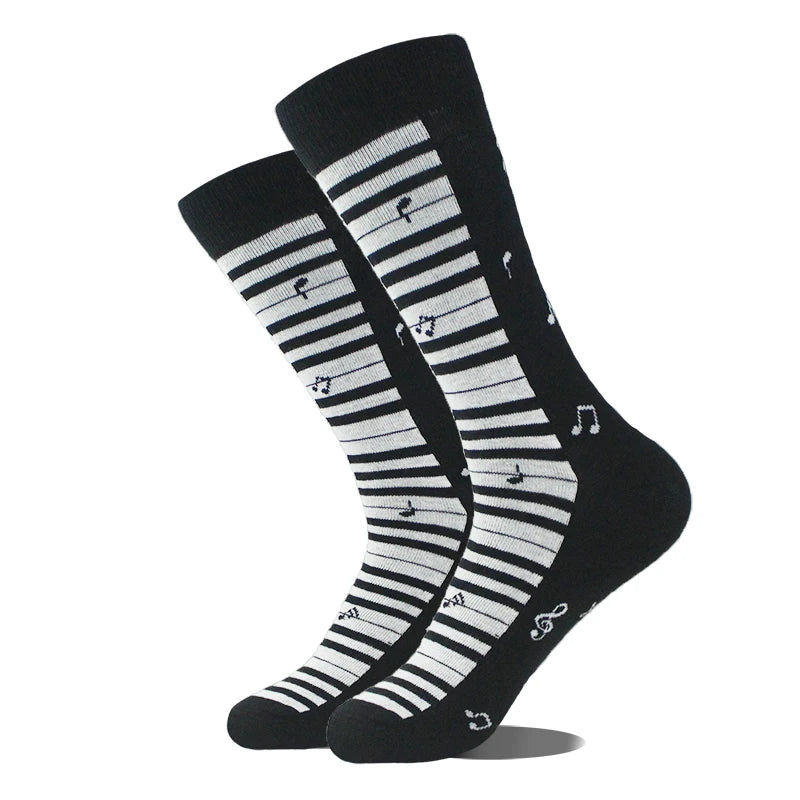 Men's Funny Socks, Novelty Cotton Crew Socks, Crazy Designs