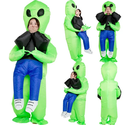 Inflatable Alien Costume for Adults and Kids Halloween Party