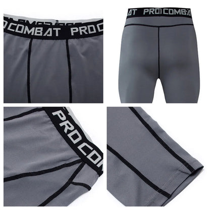 Men's Workout Shorts Compression Fitness Gym Running Training
