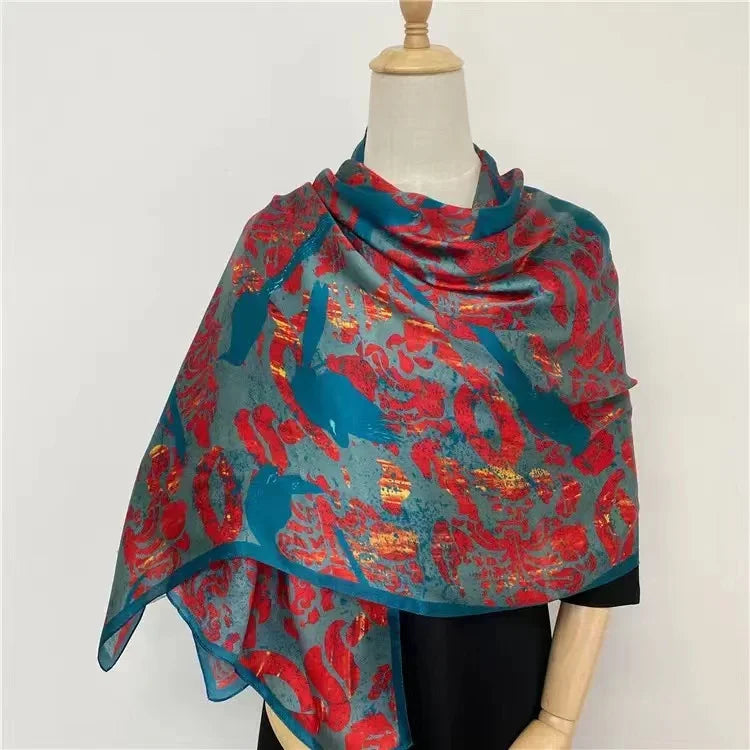 Women's Long Scarf – Smooth Polyester Shawl for All Seasons