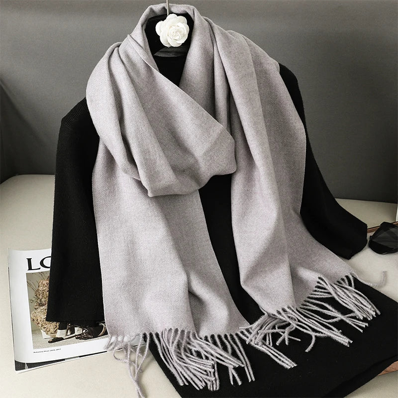 Women's Winter Scarf – Long Warm Solid Shawl Wrap