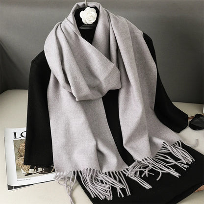 Women's Winter Scarf – Long Warm Solid Shawl Wrap