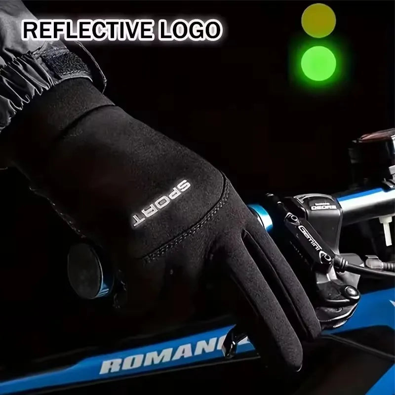 Winter Gloves Touchscreen Warm Windproof Cycling Gloves