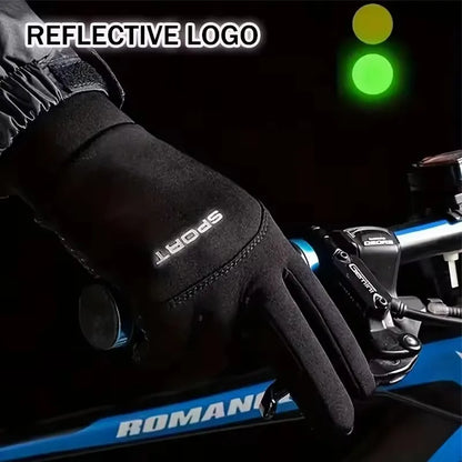 Winter Gloves Touchscreen Warm Windproof Cycling Gloves