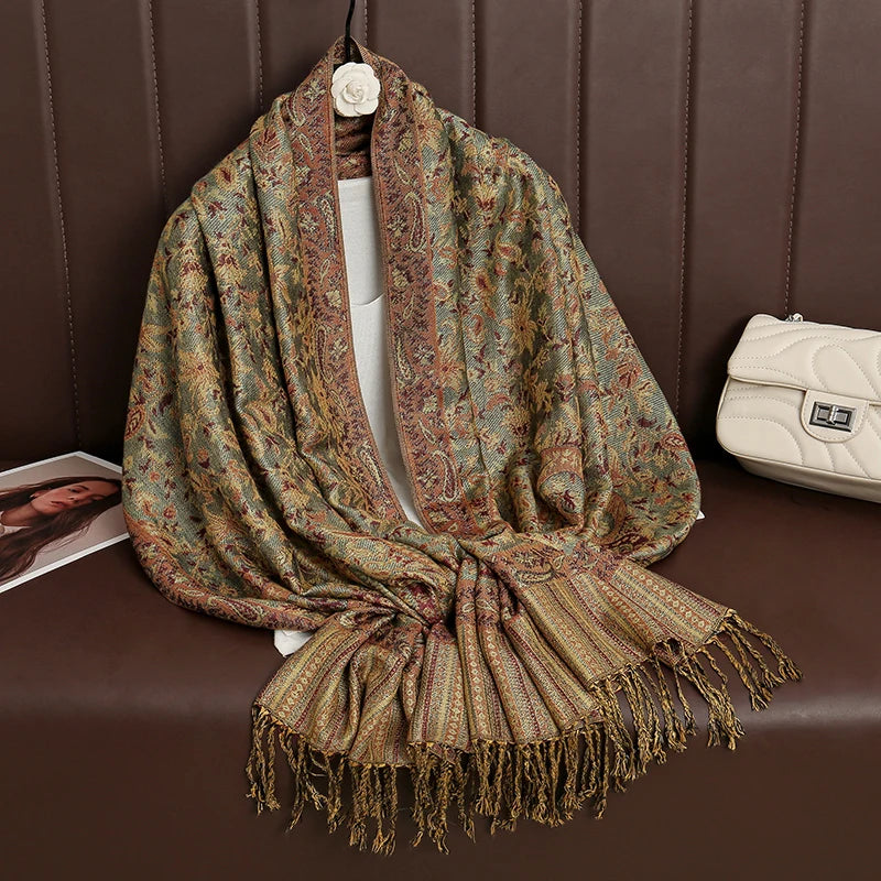 Women's Winter Scarf, Soft Pashmina Shawl Wrap