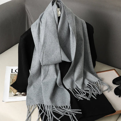 Women's Winter Scarf – Long Warm Solid Shawl Wrap