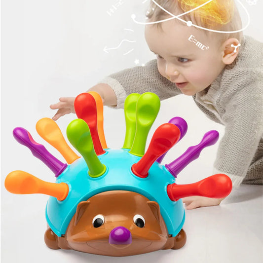 Fine Motor Skills Toy – Hedgehog Color & Number Learning Game