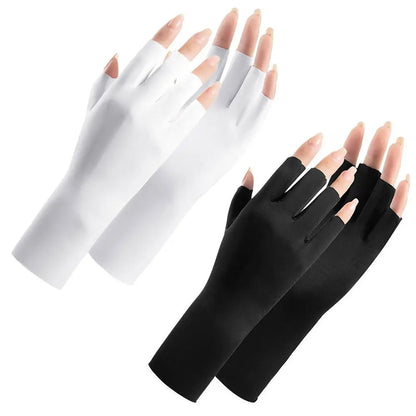 UV Nail Gloves Fingerless UV Protection for Gel Nail Art