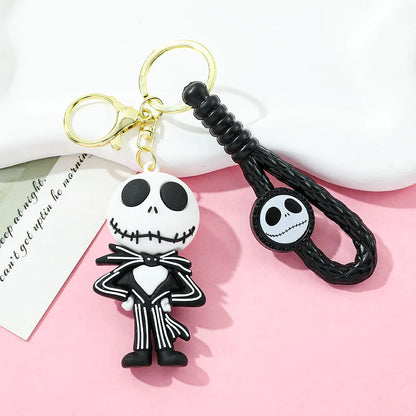 Halloween Keychain Silicone Cartoon Pendant for Backpack and Keys