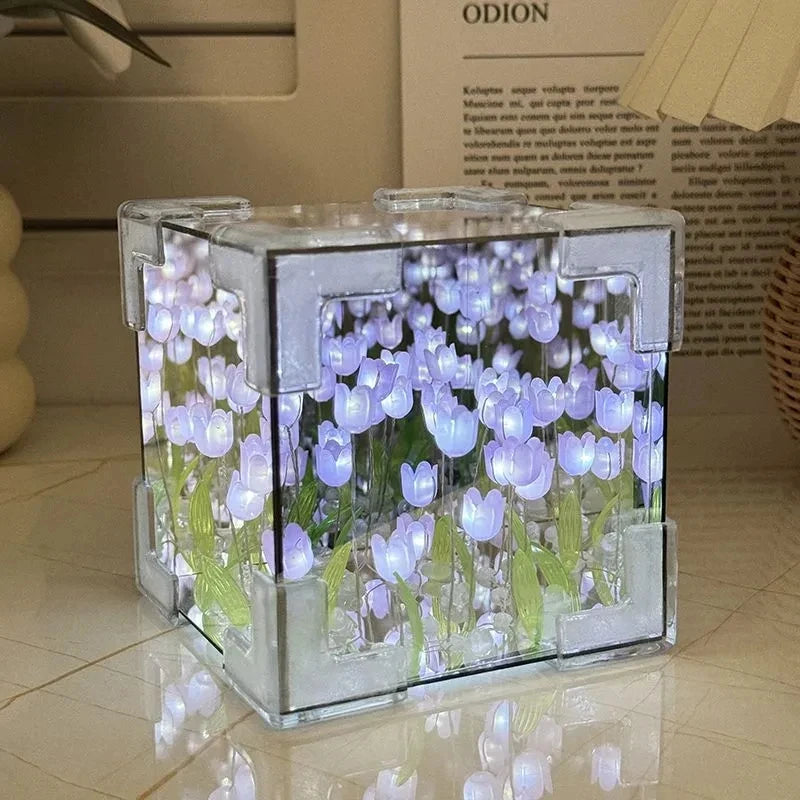 DIY Tulip Night Light Kit Handmade Flower Room Decor