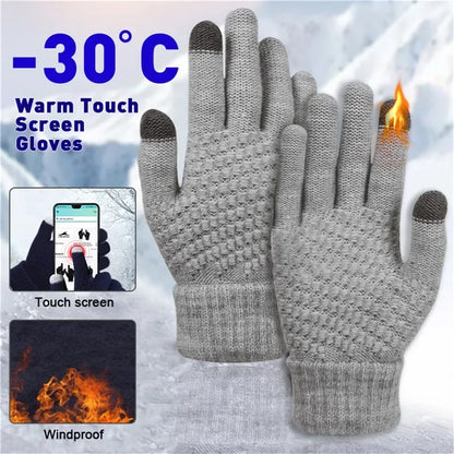 Winter Gloves – Warm Touchscreen Knit Gloves for Men & Women