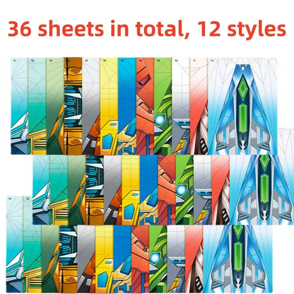 Paper Airplane Craft Kit DIY Origami Folding Activity for Kids