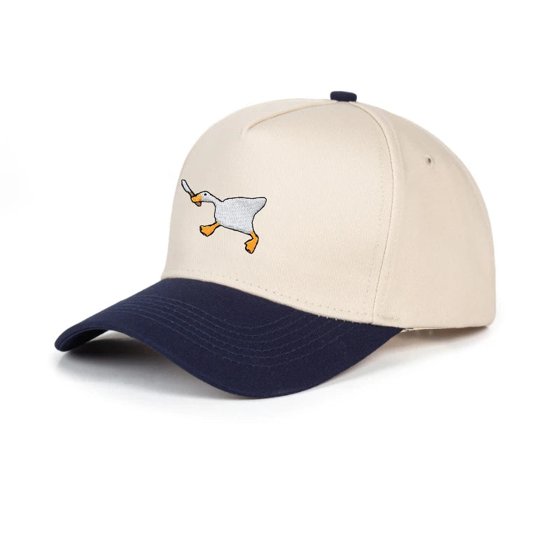 Embroidered Baseball Cap with Goose Design for Men & Women