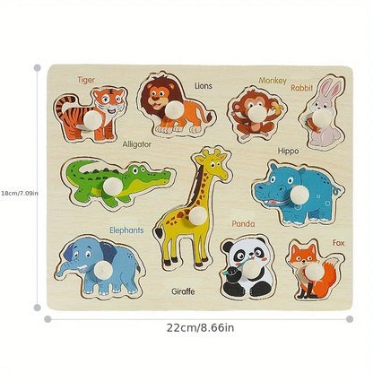 Wooden Shape Puzzle Board for Shape Matching and Learning