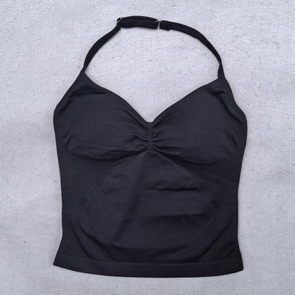 Women's Workout Tank Top Built-In Bra Sleeveless Yoga Gym Top