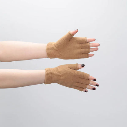 Fingerless Gloves Short Knit Wrist Warm Winter Gloves