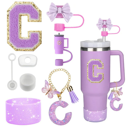 Tumbler Accessories Set – 8PCS Silicone Straw & Cup Covers