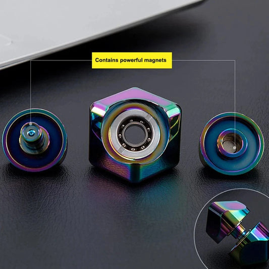 Fidget Spinner Metal Cube Fingertip Gyroscope Toy for Adults